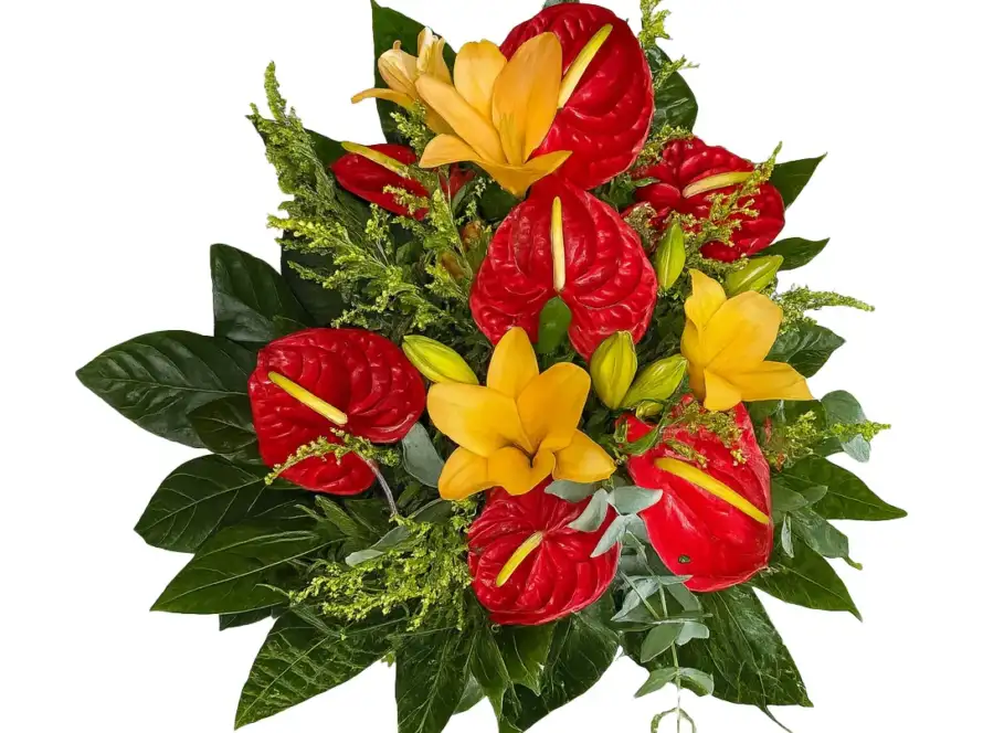 Composizione Funebre di Fiori Misti